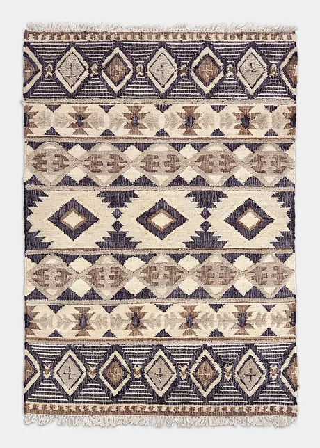 Kelim-Teppich in Hoch/Tiefoptik, bpc living bonprix collection