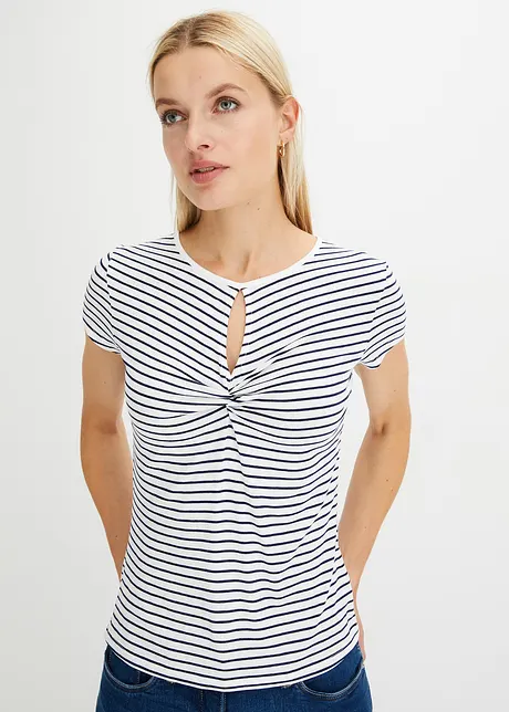 Ringelshirt mit Cut-Out, bonprix