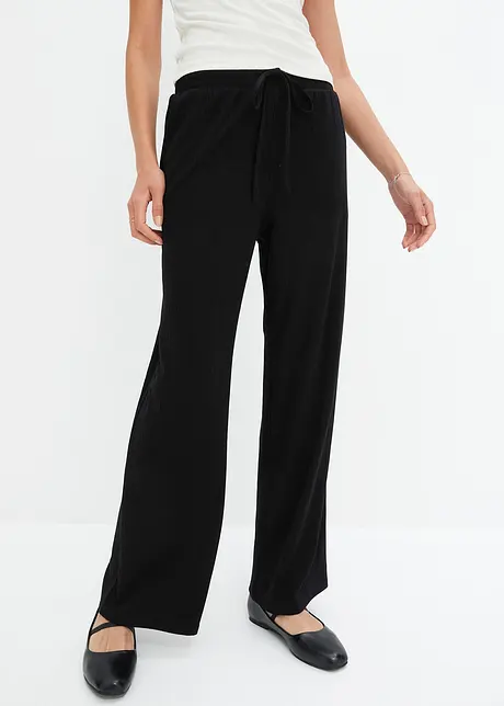 Pantalon côtelé à taille élastiquée, bonprix