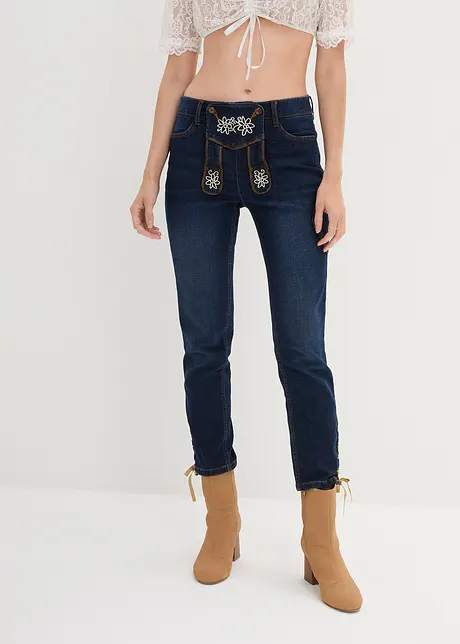 Trachtenjeans mit Stickerei 7/8 Länge, bonprix