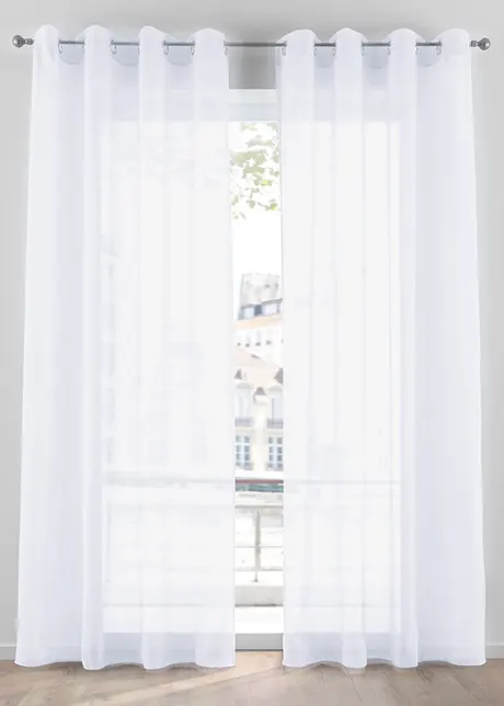 Gardine aus leichtem Voile (1er Pack), bonprix