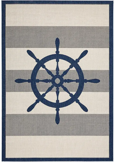 In- und Outdoor Teppich mit Steuerrad Motiv, bpc living bonprix collection