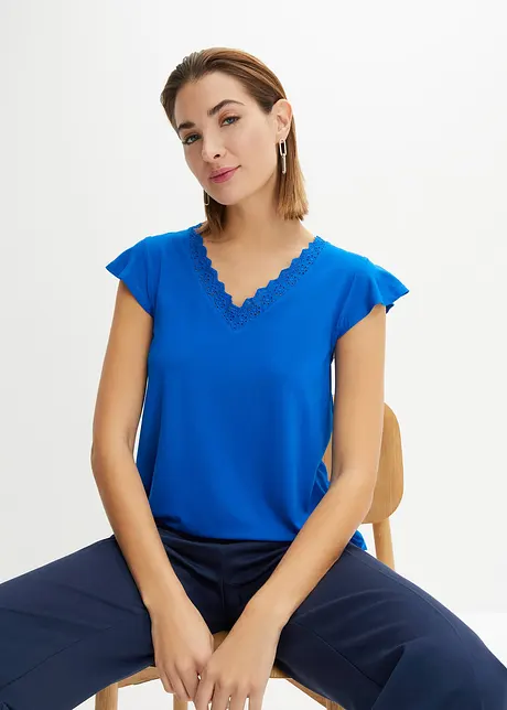 Shirt mit Spitze, bonprix