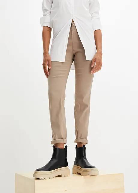 Pantalon extensible en bengaline, Straight, bonprix