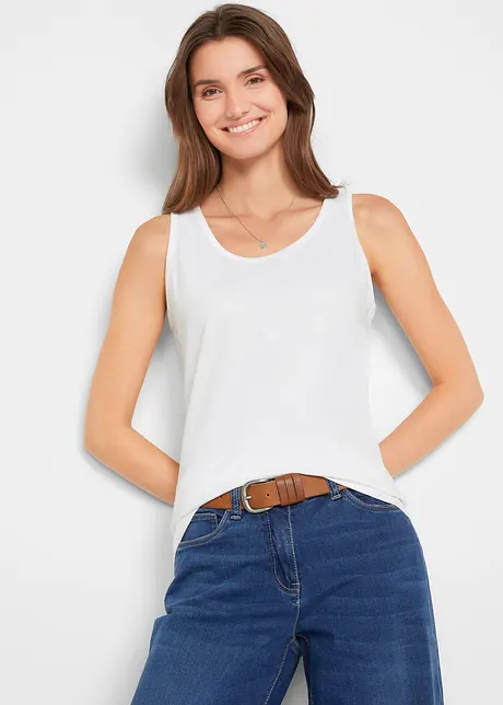 Long-Top aus reiner Baumwolle (5er Pack), bonprix