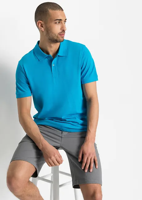Polo en maille piquée 100% coton, bonprix