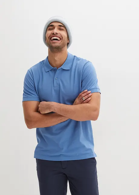 Polo en maille piquée 100% coton, bonprix