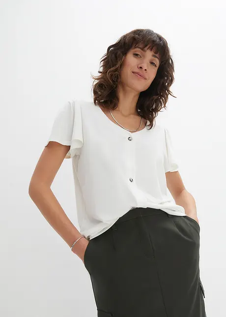 T-shirt boutonné, bonprix