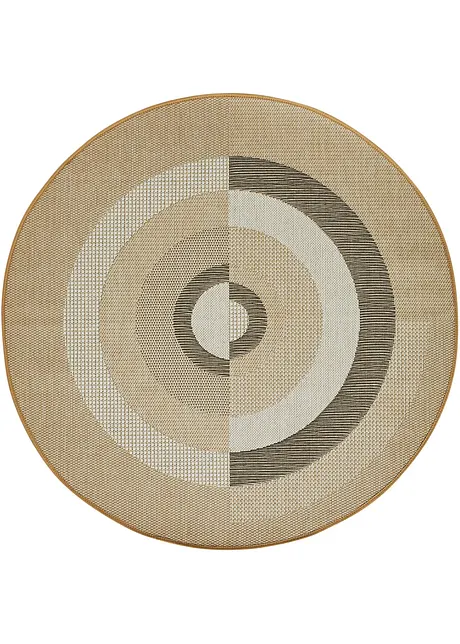 Tapis rond intérieur et extérieur au motif graphique, bpc living bonprix collection