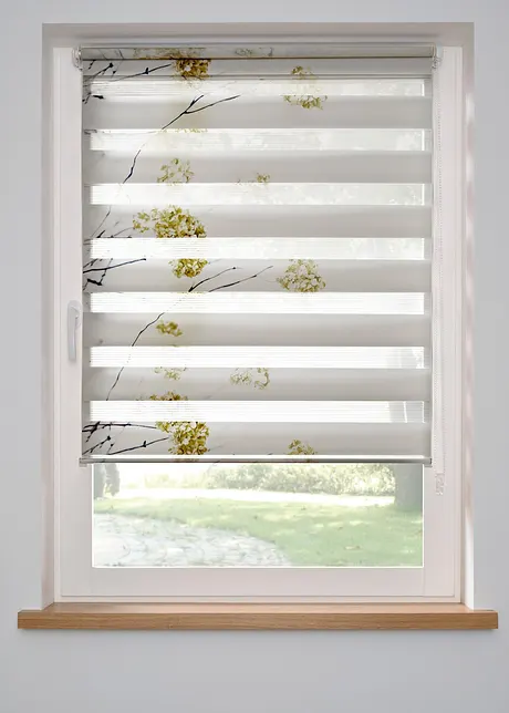 Doppelrollo mit Blumenmuster, bonprix