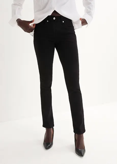 Slim-Fit-Jeans Mid Waist, Super Stretch, bonprix