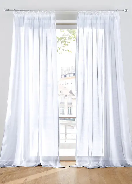 Gardine aus feiner Batist Struktur (1er Pack), bonprix