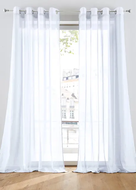 Gardine aus feiner Batist Struktur (1er Pack), bonprix