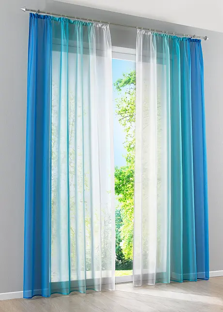 Gardinen aus leichtem Voile, auch in extralang (2er Pack), bonprix