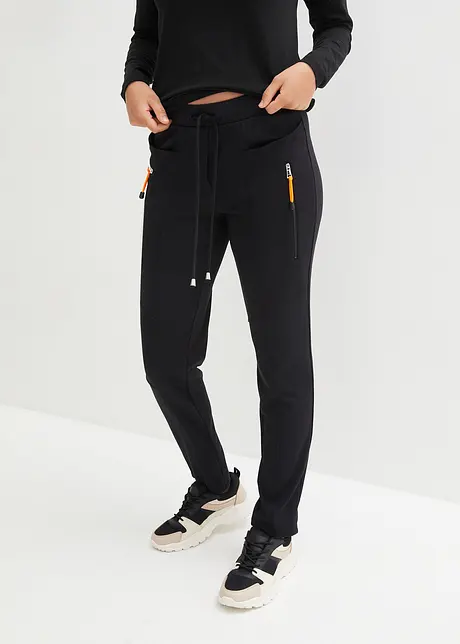 Pantalon à taille élastiquée en jersey milano confortable, bonprix