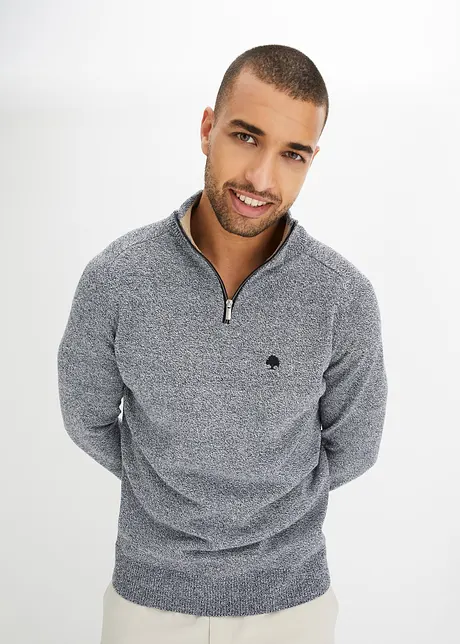 Pullover mit Troyerkragen, bonprix