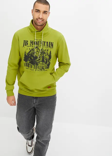 Sweatshirt mit Schalkragen, bonprix