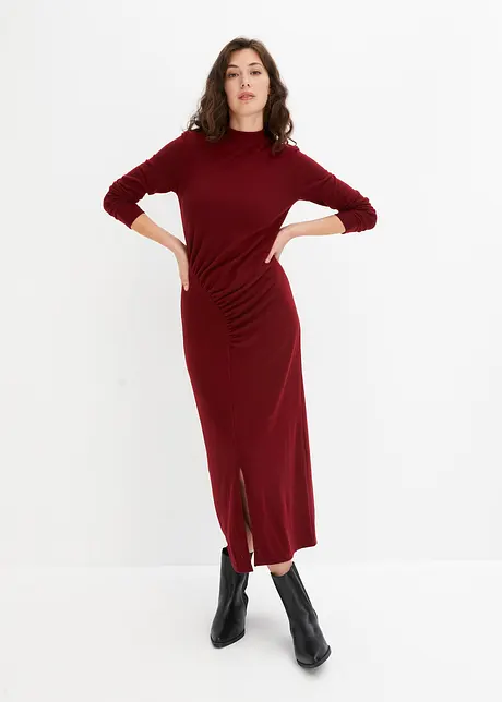 Robe en jersey froncée, bonprix