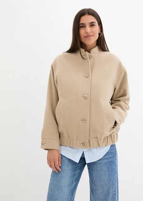 Oversized Jacke in Wolloptik, bonprix