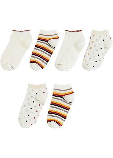 Kurzsocken mit Bio-Baumwolle (6er Pack), bonprix