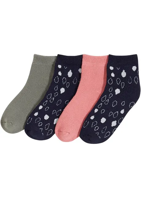 Thermo Kinder Socken mit Bio-Baumwolle (4er Pack), bonprix