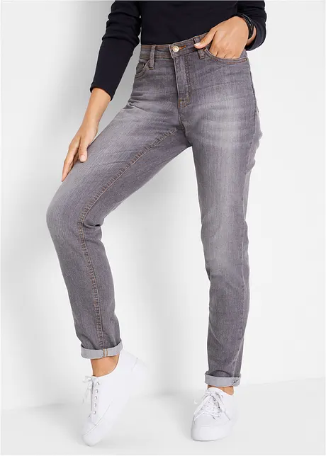 Mom-Jeans Mid Waist, Komfort-Stretch, bonprix