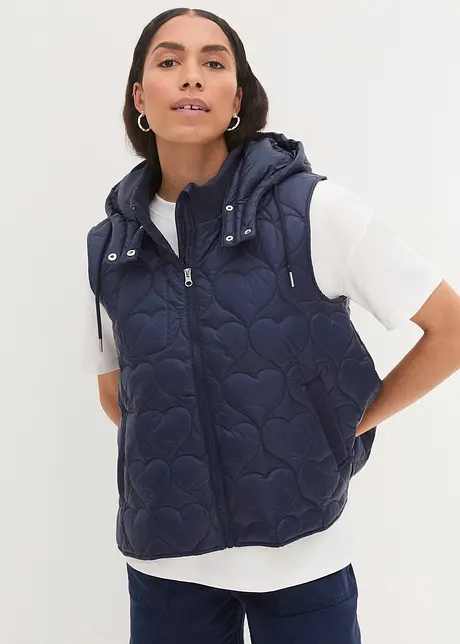 Gilet sans manches avec capuche amovible, bonprix