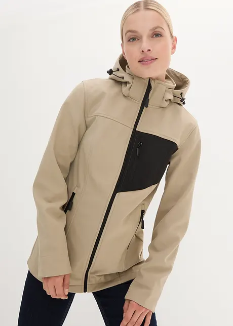 Veste softshell, déperlante, bonprix