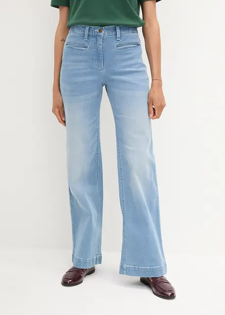 Wide Leg Jeans Mid Waist, bonprix