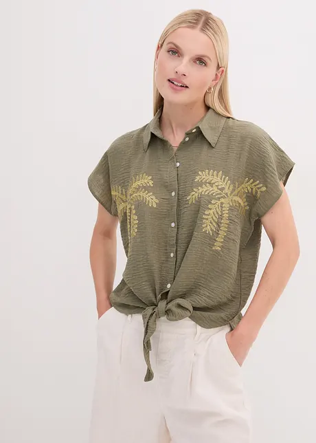 Blouse à broderie, bonprix