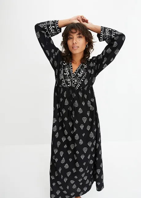 Robe longue tissée en viscose, bonprix