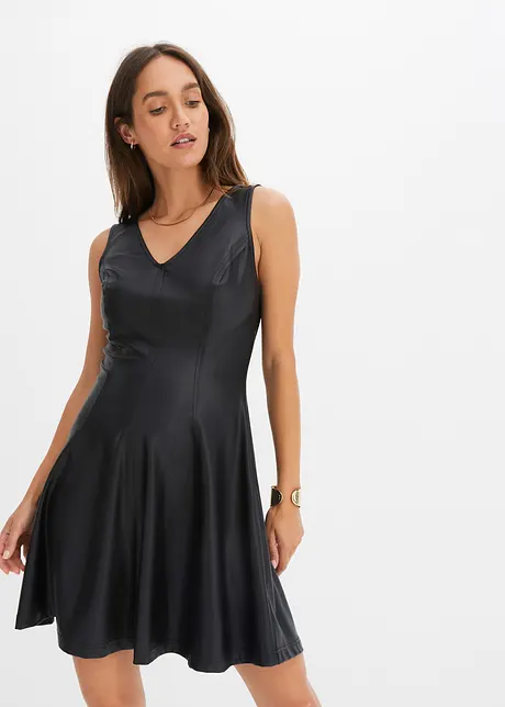 Lederimitat-Kleid, bonprix