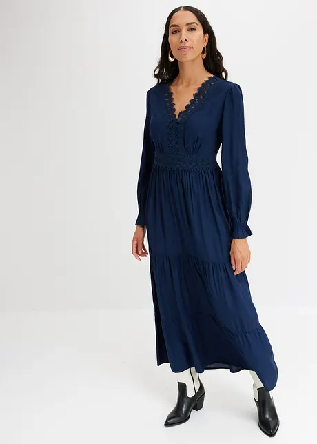 Maxikleid mit Spitze, bonprix