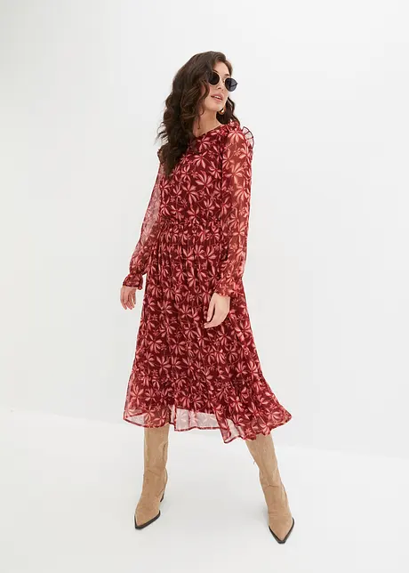 Robe midi imprimée, bonprix