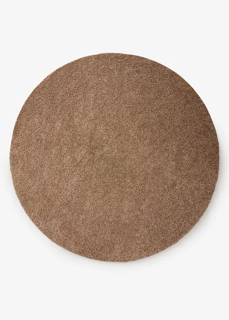 Tapis rond lavable à mèches douces, bonprix