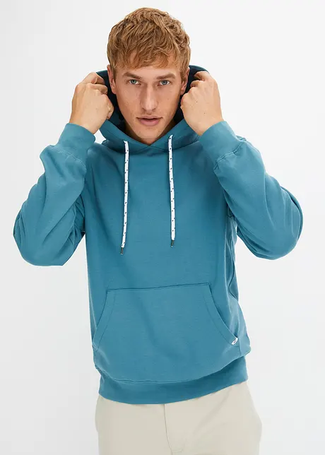 Kapuzensweatshirt mit Komfortschnitt und recyceltem Polyester, bonprix