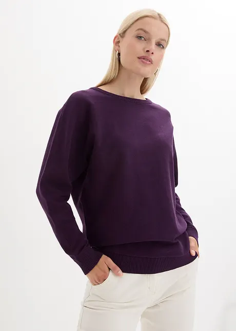 Pullover mit Fledermausärmeln, bonprix