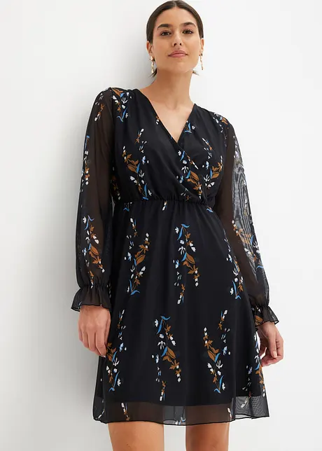 Robe imprimée en mesh, bonprix