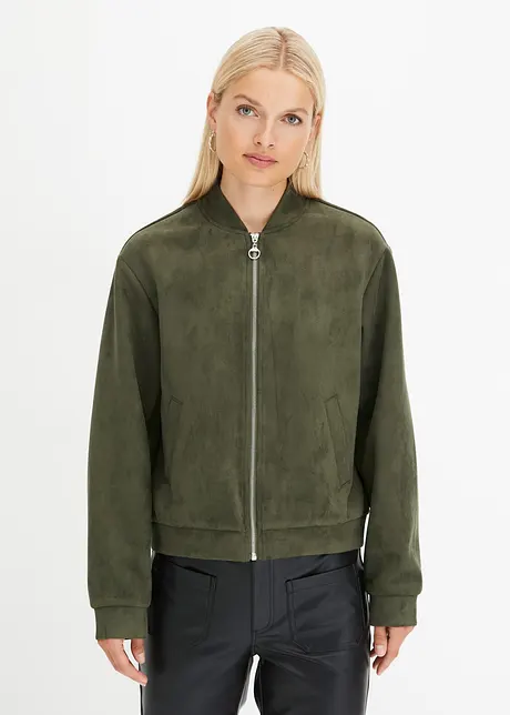 Blouson aspect daim, bonprix