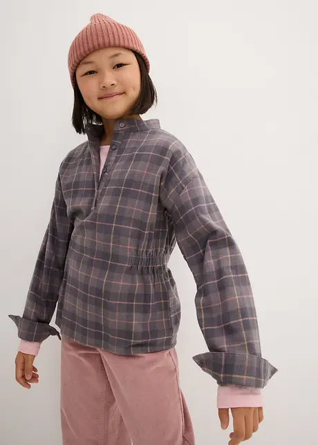 Mädchen Flanell Bluse, bonprix