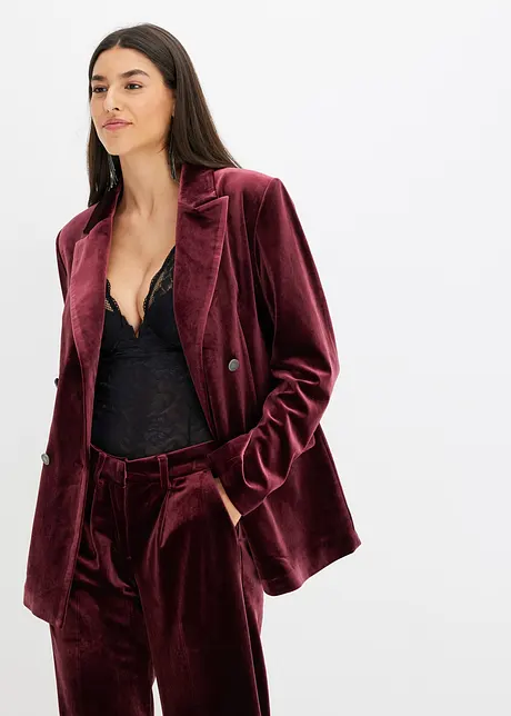 Blazer aus softem Samt, bonprix