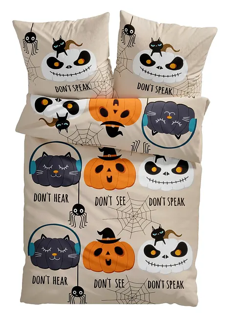Parure de lit avec citrouilles, bonprix