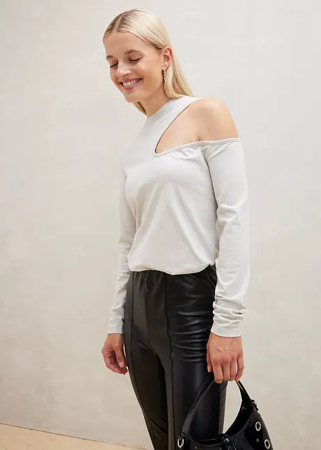 Langarmshirt mit Cut-Out, bonprix