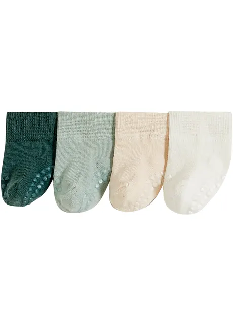 Babysocken mit Antirutschsohle mit Bio-Baumwolle (5er Pack), bonprix