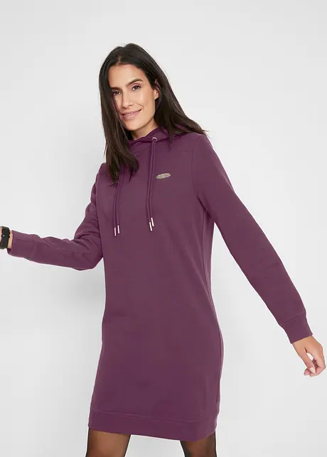 Robe molletonnée à capuche, bonprix