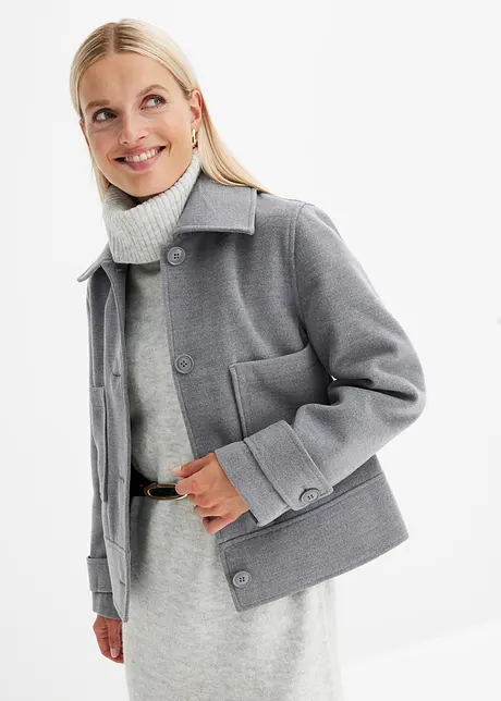 Kurze Jacke in Wolloptik, bonprix