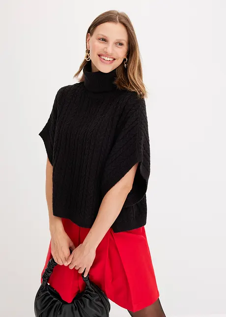 Pull oversize en maille torsadée, bonprix