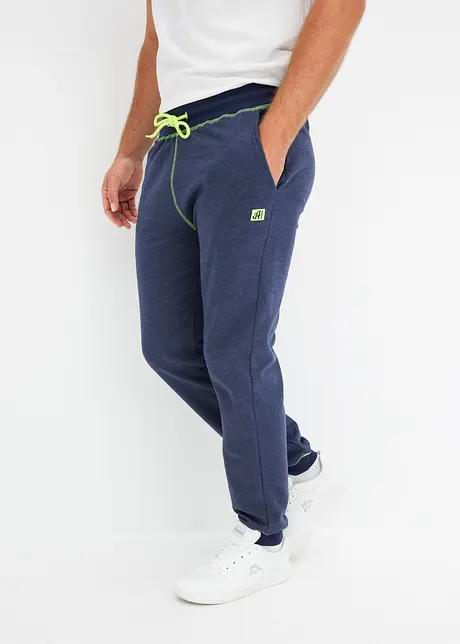 Jogginghose in Denimoptik mit Kontrastdetails, bonprix