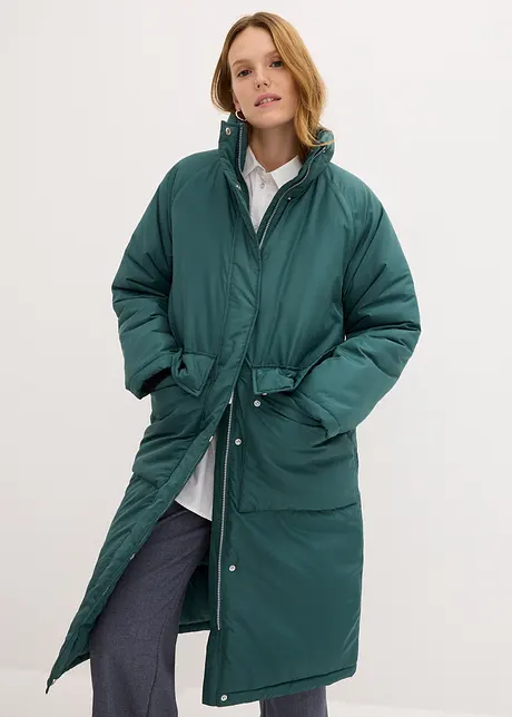 Manteau long à col montant, rembourré, bonprix