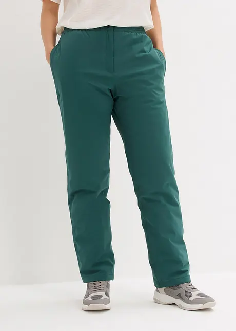 Pantalon thermo avec doublure polaire et taille confortable, étanche, Straight, bonprix